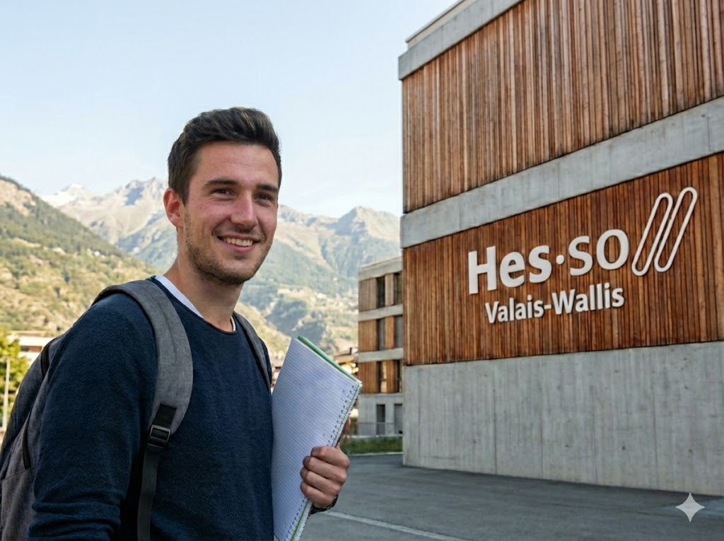 Etudiant heureux qui sourit